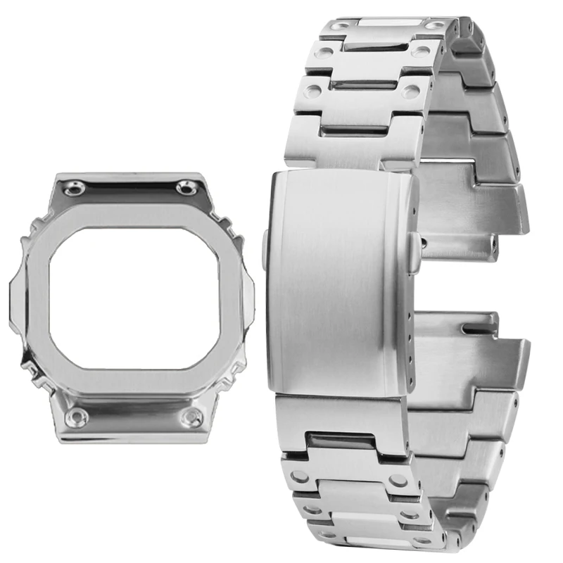 Stainless Steel Case and Bracelet for G-SHOCK Watch Customization Kit