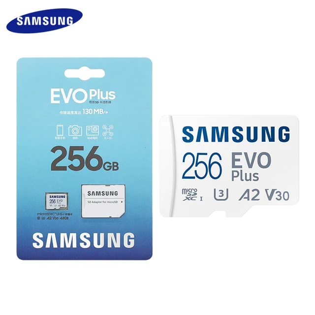 Samsung Original Memory Card 256GB 128GB High Speed 100 MB/S Microsd Class 10 U3 TF Card UHS-I 64GB U1 EVO PLUS Micro SD Card 6