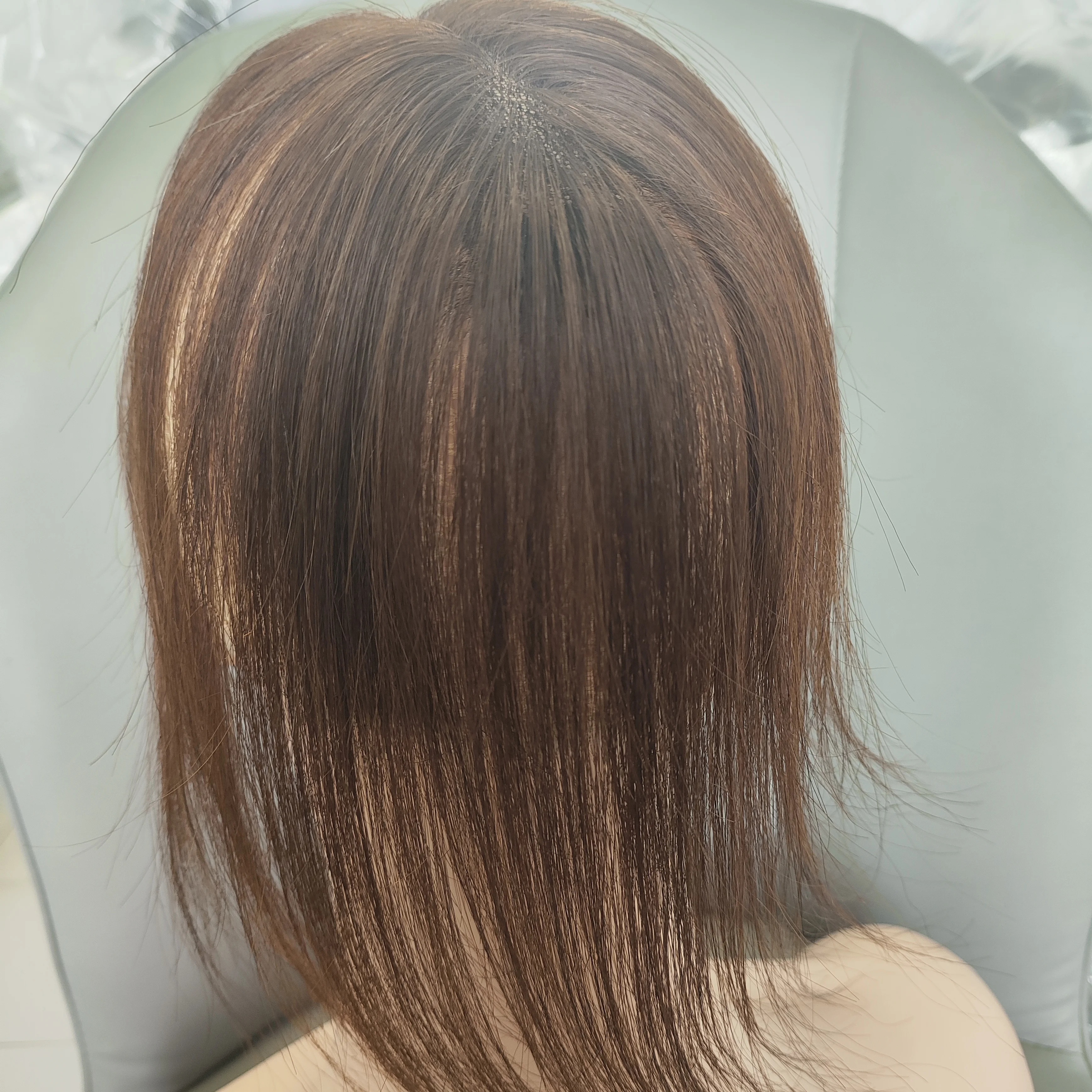 여성용 13x3 레이스 헤어피스, 수공예 인모, 가볍고 이음새 없는 그레이 커버, 모발 손실 해결을 위한 볼륨 증가제