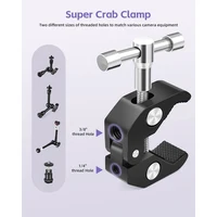 Adjustable Magic Arm with Super Clamp,9 inch Articulating Arm Clamp Friction Power Arm Crab Screw Kit for Camera Monitor Light - Image 4