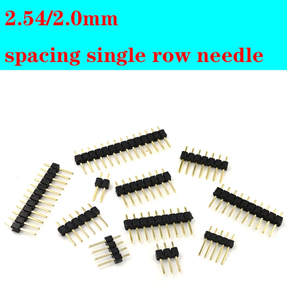 

2-40Pin Single Row Male 2.54/2.0 Breakable Pin Header PCB JST Connector Strip For Arduino DIY Kit