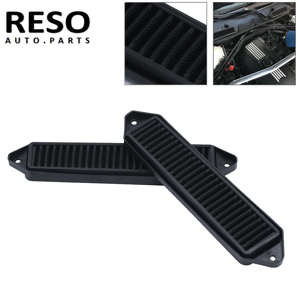 RESO Black Cabin Air Cowl Filter For BMW E Chassis Only E82 E88 E90 E91