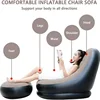 New Lazy Sofas Inflatable Foldable Recliner Outdoor Sofa Bed with Stirrups Comfortable Combination Flocked Velvet Sofa Chair 4
