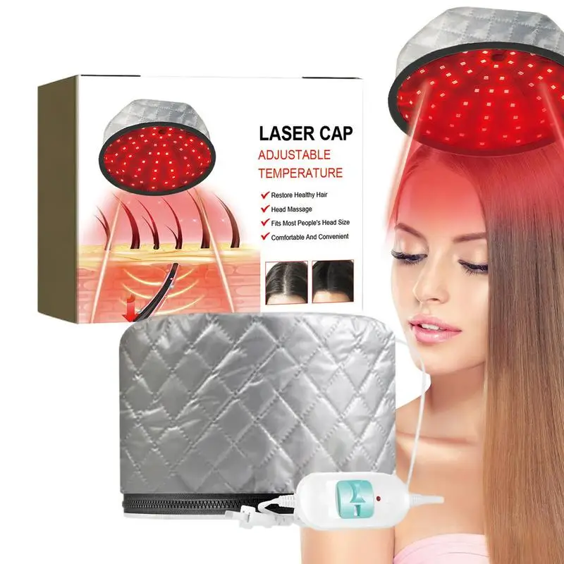 Hair Steamer Thermal Heat Caps Temperature Adjustable Deep Conditioning Electric Heat Caps Hair Steamer Hat For Natural Hair