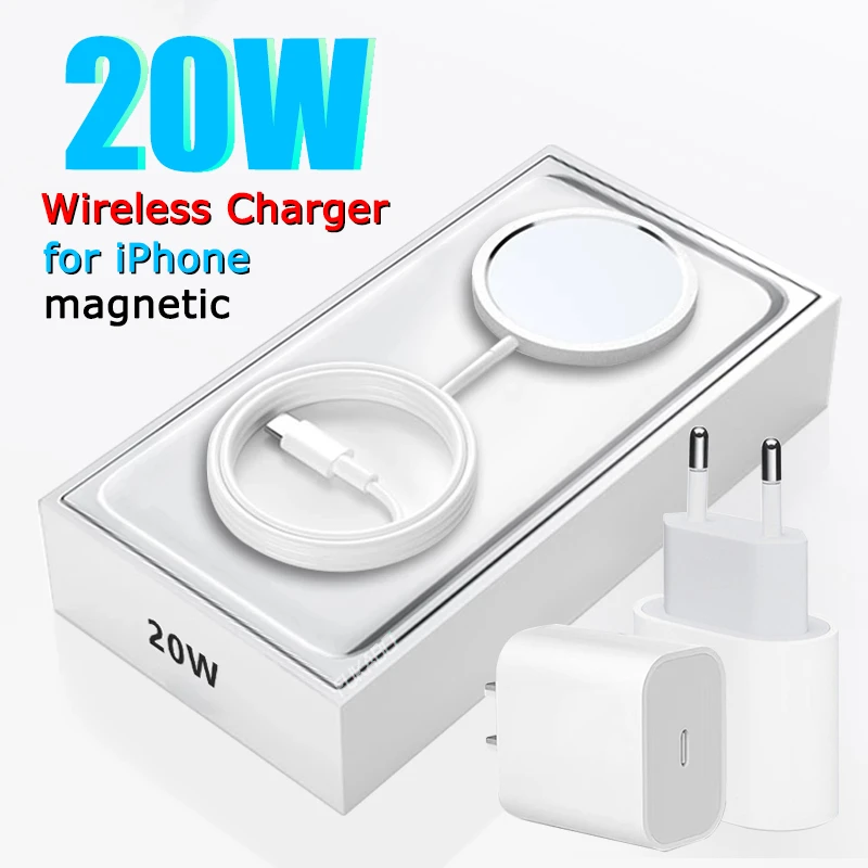 For Magsafe Wireless Charger PD 20W Fast Charging USB C Charger For iPhone 14 11 12 13 Pro Max X XS XR SE Quick Magnetic Charger