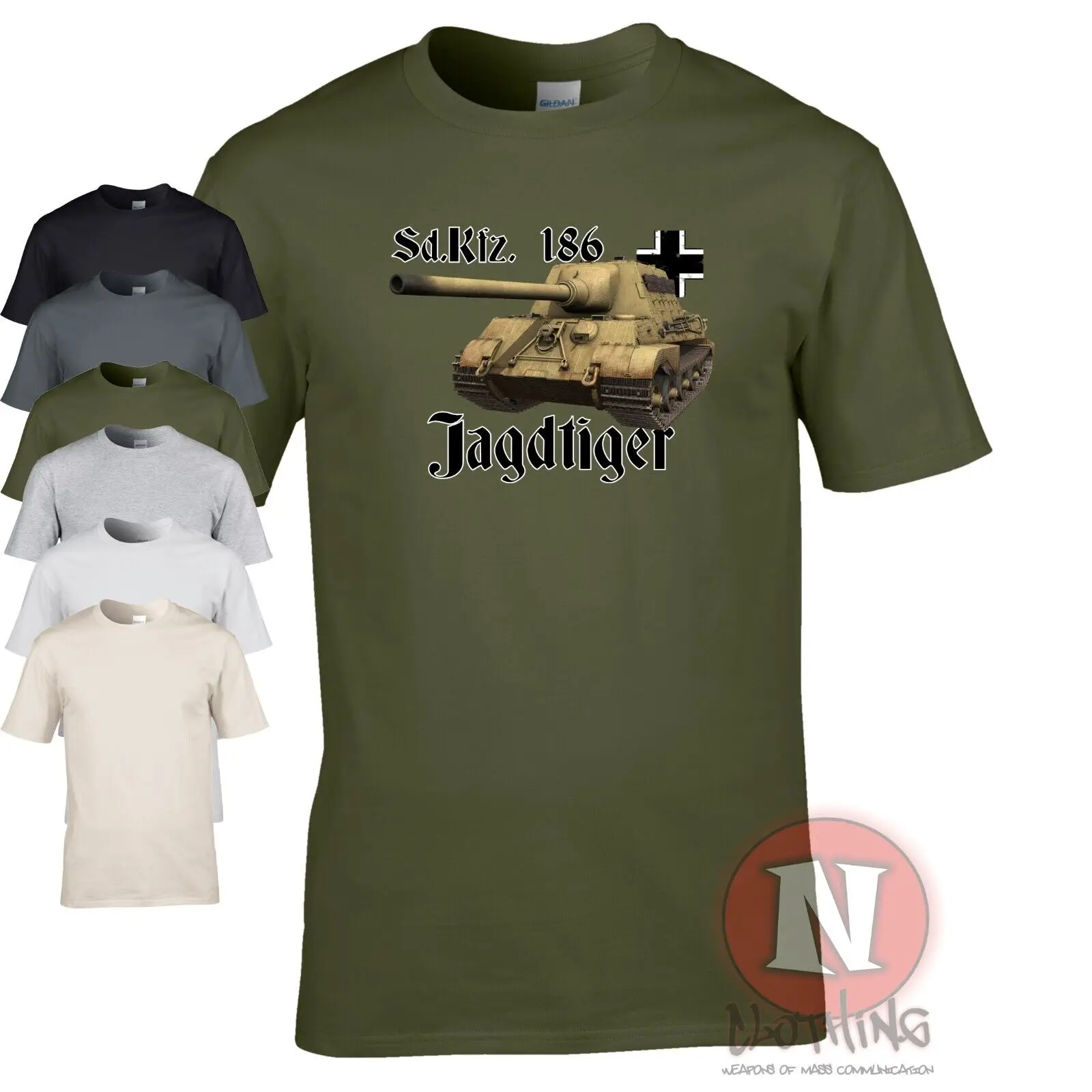 Sd.Kfz 186 Jagdtiger T-Shirt Ww2 German Military Armor World Tanks Panzer