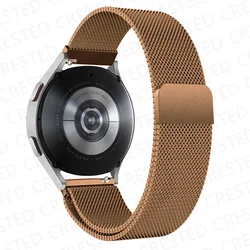 Magnetic Milanese Stainless Steel Watch Strap, 20/22mm, Silver for 22mm (Rose gold)