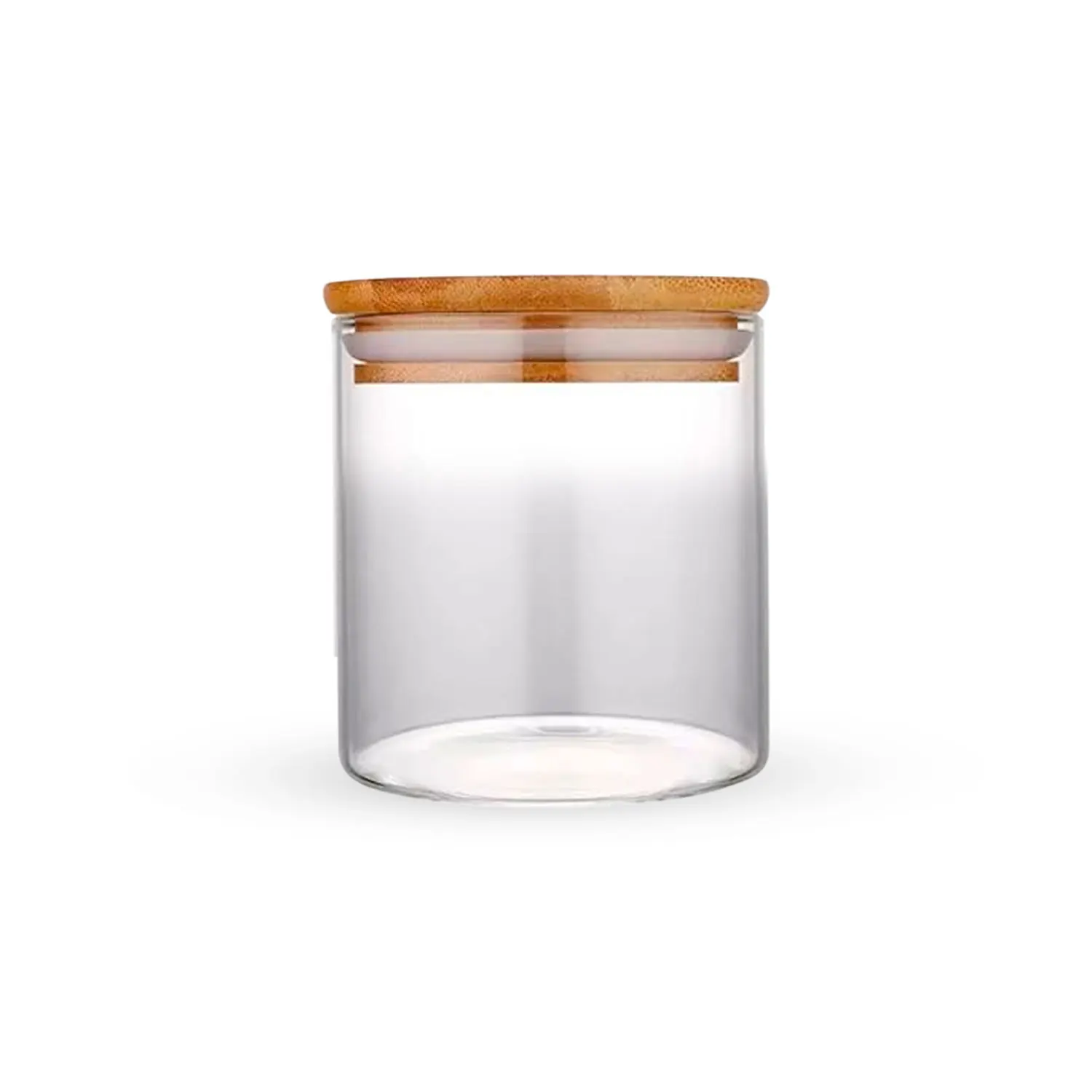 Pote Hermético Para Alimentos Condimentos Temperos 270ML Com Tampa de Bambu