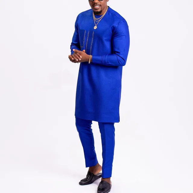 Tunde Embroidered Dashiki Outfit - Image 3