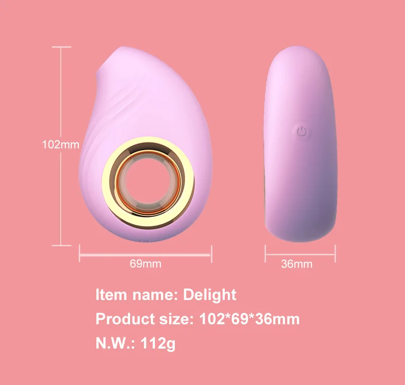 Silicone Clit Stimulator With Sucking And Tongue Licking Function_voghion.com