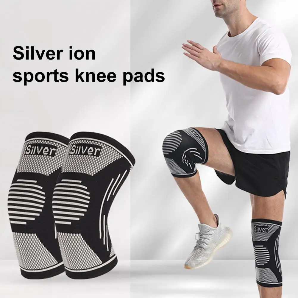 

1Pc Knitted Sports Knee Pads for Women Men Elastic & Breathable Compression Knee Sleeve for Pain Relief Tendonitis Arthritis Wor