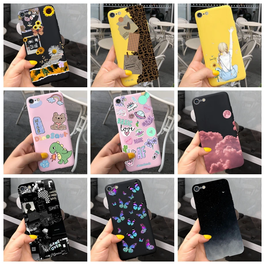 Per Apple Iphone 6 Plus Custodia Iphone 6 Cover Sofu-Touch Silicone Slim Soft Back Bumper Per Iphone 6 Plus Con Stampa Animalier Floreale