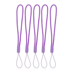 Universal Cell Phone Camera Lanyard Set - 5pcs Wrist Strap Cord Holder (Deep purple 5pcs)