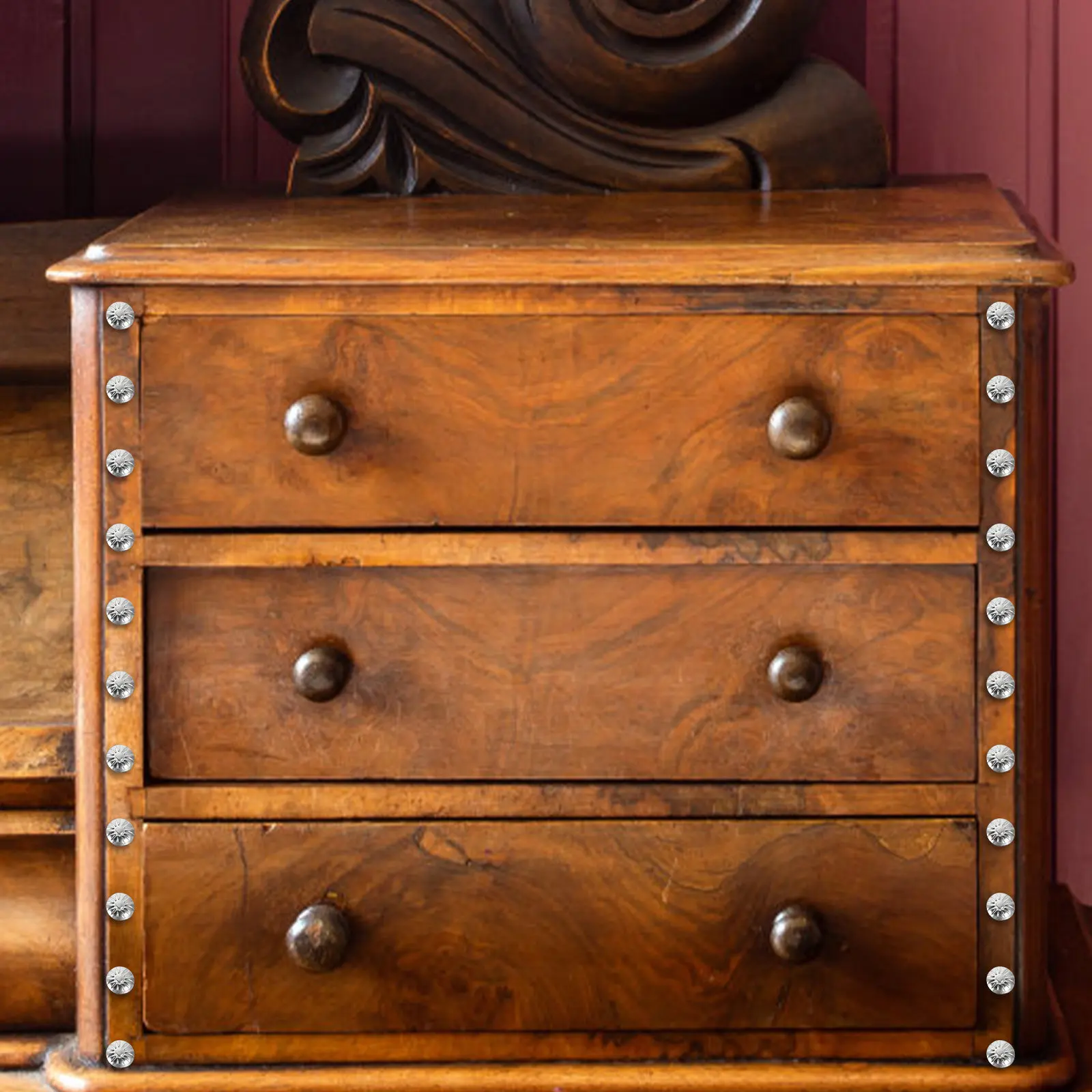 300개 철제 장 못, 빈티지 가구용 못, 소파, 의자, 침대, 목공예, 벽, 문, DIY용 장식핀