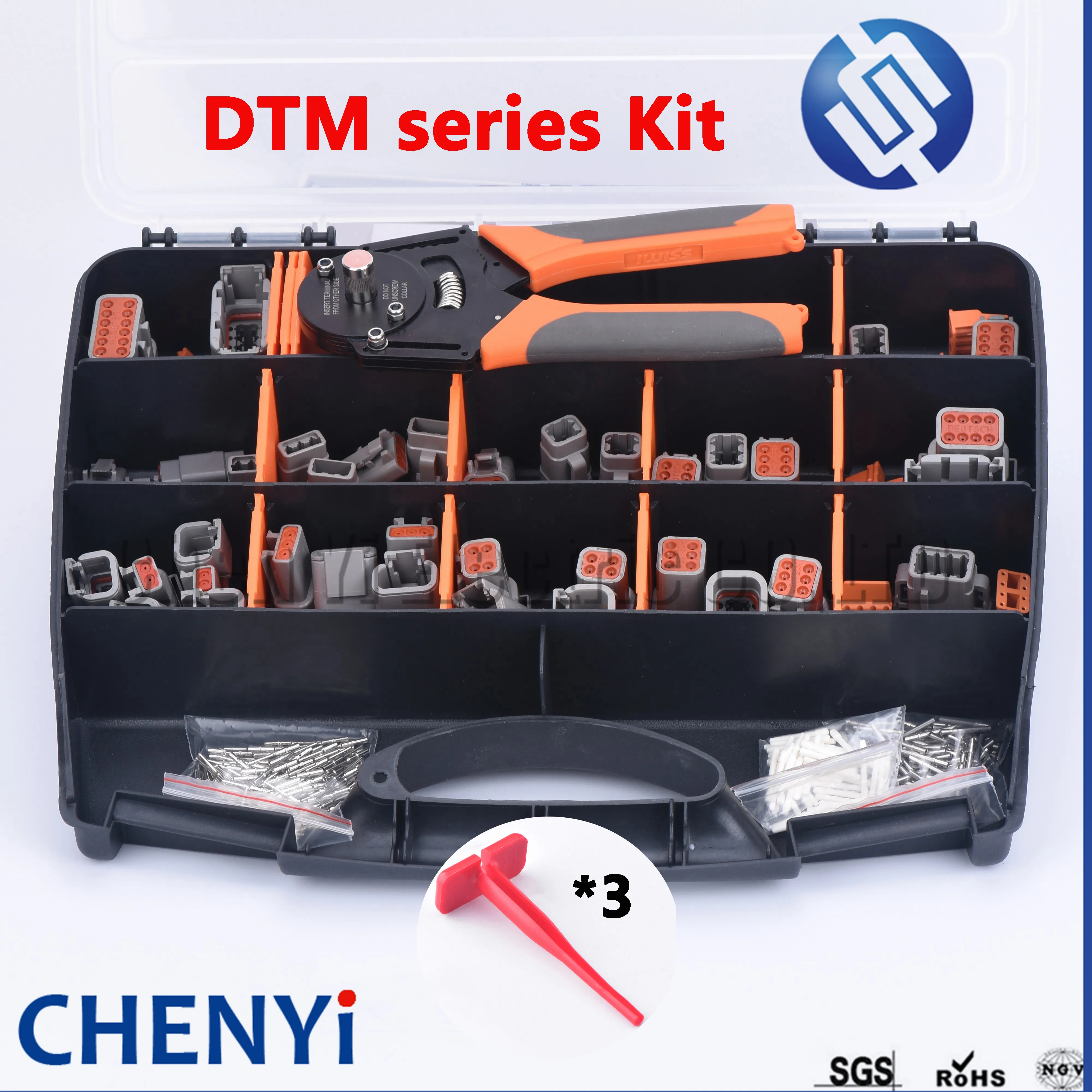 324 pcs Deutsch DTM Waterproof Connector Kit Repair tool box DTM062/3