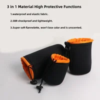 RF11 Camera Lens Pouch Bag Waterproof Video Lens Soft Drawstring Protector Case For Canon Sony Nikon for Most Digital SLR Camera - Image 4