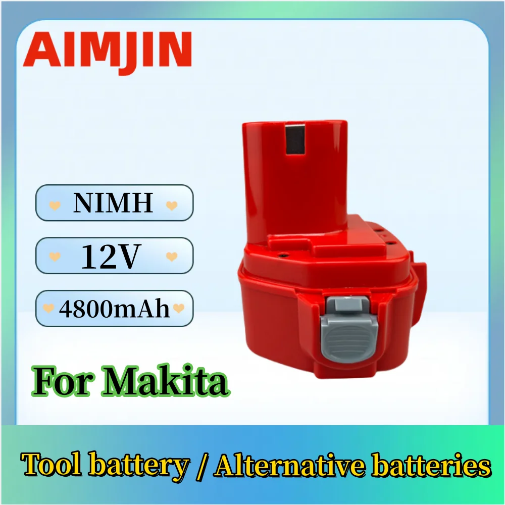 

12V 4800mAh For Makita PA12 Battery Ni-Mh 1200 1220 1201 1222 1233SA/B1235 192681-5 Cordless Tools Replacement Battery