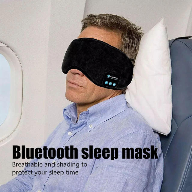Auriculares inalámbricos con Bluetooth para dormir, audífonos antifaz para  dormir, diadema elástica suave y cómoda para música - AliExpress