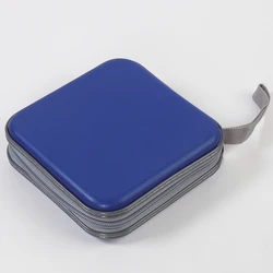 Compact and Durable CD/DVD Storage Case with Zipper - Portable Non - Slip Organizer for Home, Car, and Travel (Ebony)