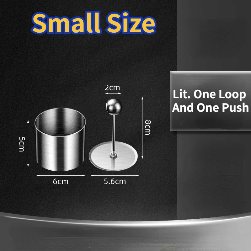 قالب قوالب الجبن والحلوى وكعكة القلقاس وكرة الأرز المصنوعة من الفولاذ المقاوم للصدأ على شكل دائري يمكن تجاريًا في المنزل