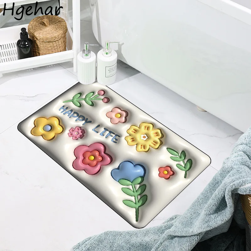 

Мягкий напольный коврик с диатомом, абсорбирующий, нескользящий, быстросохнущий, для ванной, кухни, прихожей