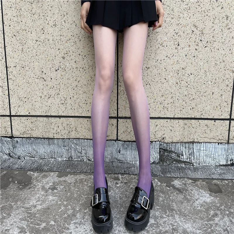Gradient stockings women's spring and summer ultra-thin anti-hook sexy color pantyhose