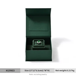 Oirlv Ring Box: Expertly Crafted with a Secure Slot for Elegant Jewelry Display (Green)