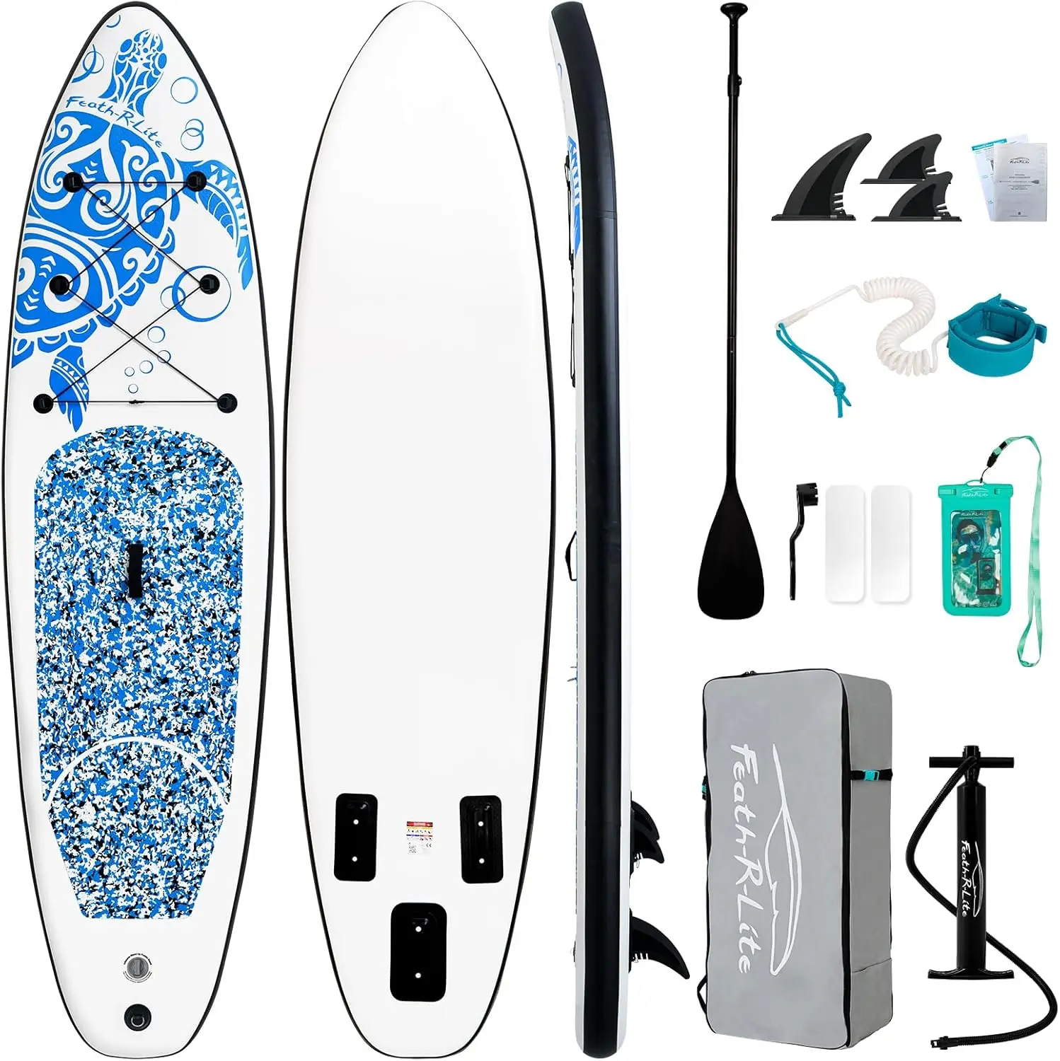 Inflatable Stand Up Paddle Board 10'x30''x6'' Ultra-Light (16.7lbs) SUP with Accessories