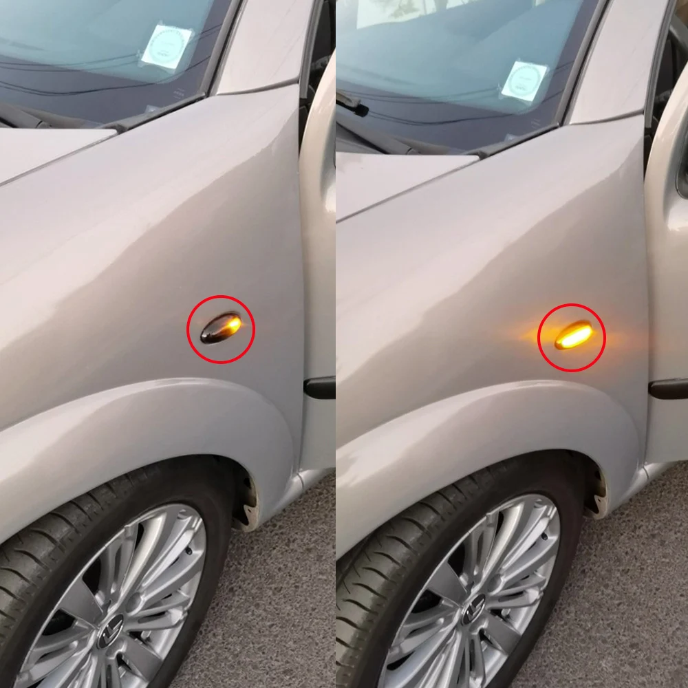 2 Lámparas Repetidoras Laterales Para Citroën C1/C2/C3/Xsara Picasso – 6325G3 – Blancas Frías