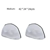 A57M-2Pcs Mesh Laundry Bag For Trainers/Shoes Boot With Zips For Washing Machines Travel Clothes Organizer Bags 5