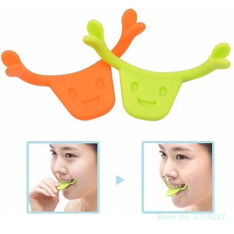 Smile 1PCS Silicone Corrector Maker Facial Smile Trainer Flexible Fiess Exerciser Face Lift Jaw Workout Beauty_voghion.com