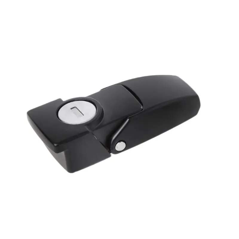 Cabinet Black Coated Metal Hasp Latch DK604 Security Toggle Lock Two Keys metal hasp latch