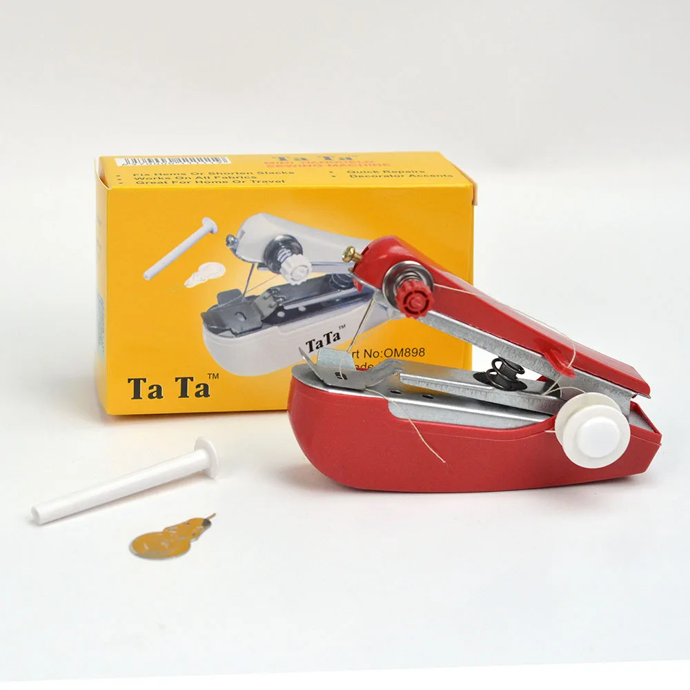 Портативна швейна машина, міні-швейна машина, побутова проста рукоділля, ручний ремонт, одяг, тканина, ручна швейна машина