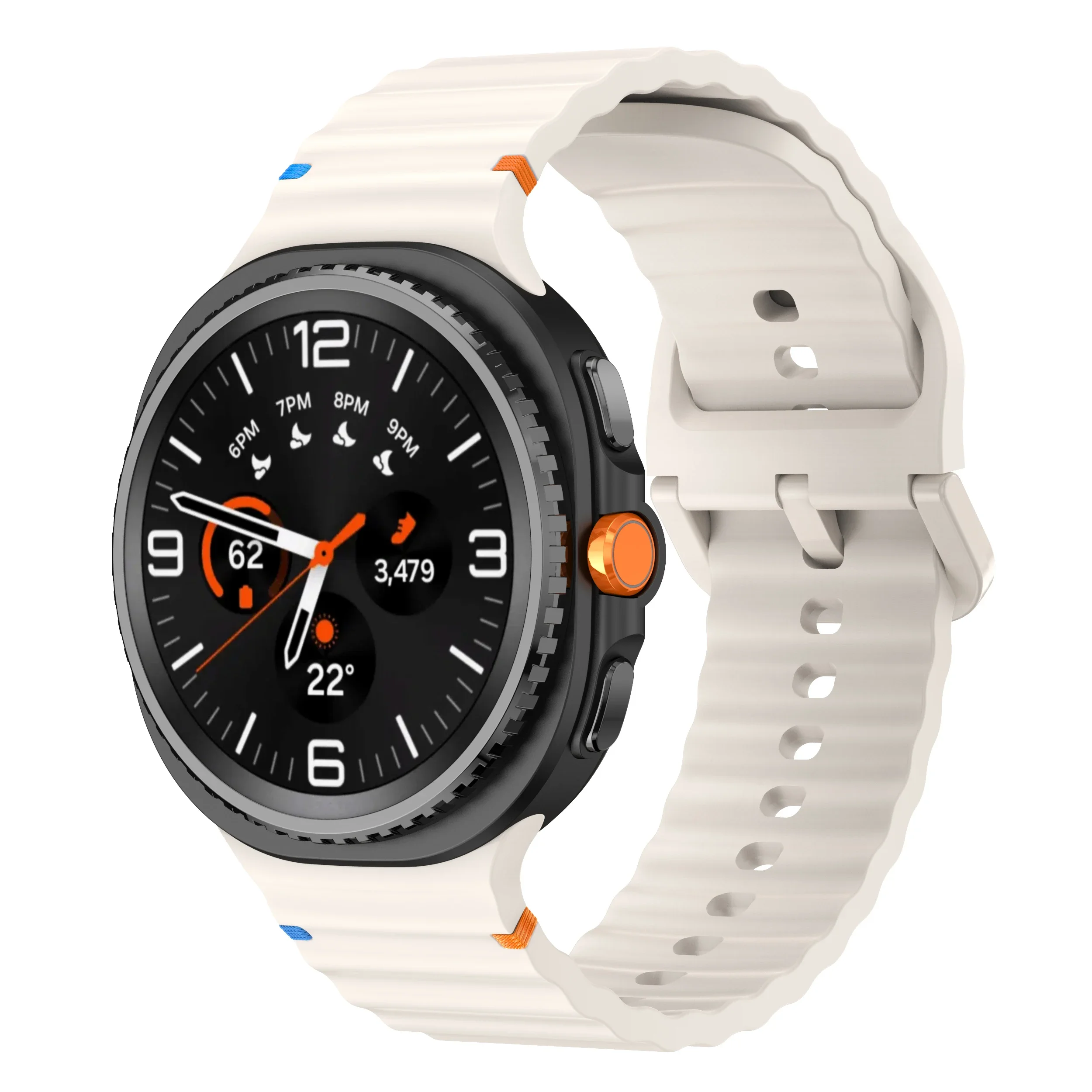 Sport Silicone Band for Galaxy Watch 8 - No-Gap Design Bracelet
