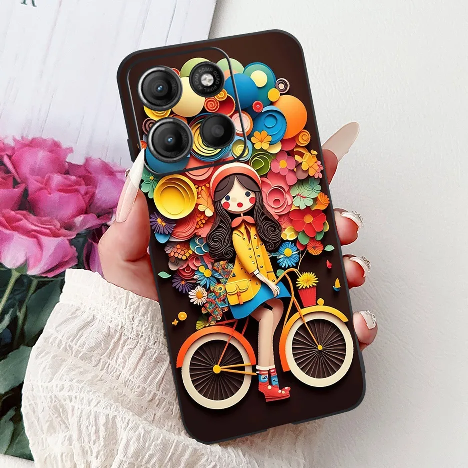 Colorful Flower Painted Soft Silicone Case for Motorola Moto G Series
