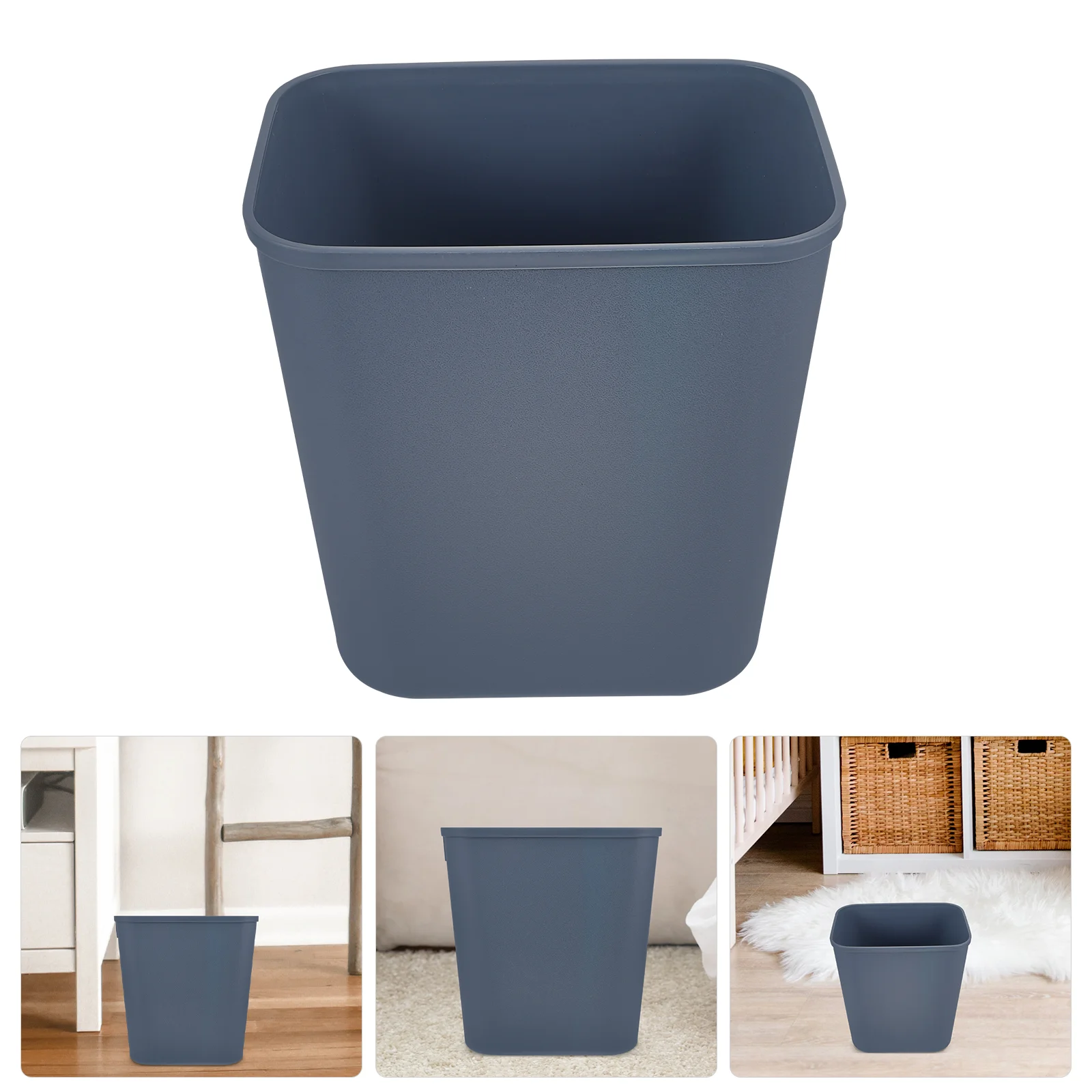 

Outdoor Trash Can Garbage Plastic Small Large Capacity Office Bin High Wastebasket for Bedroom