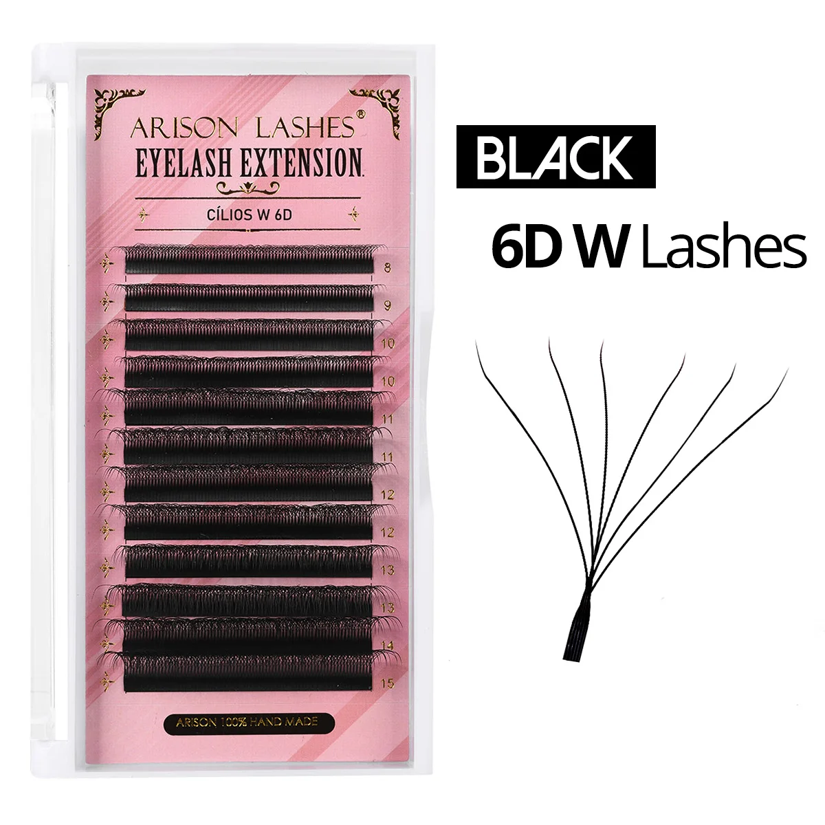 ARISON Multi-Dimensional Volume Eyelash Extensions - Soft Faux Mink Premade Fans