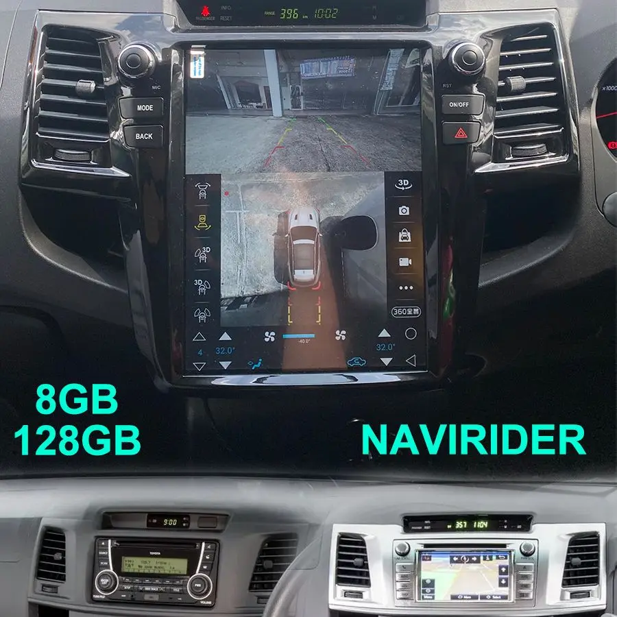 

Автомагнитола на Android 12 для Toyota Fortuner Hilux MT 2007, 2008, 2012, 2014, 2015, мультимедийный видеоплеер, GPS-навигация, DSP Carplay, 2K