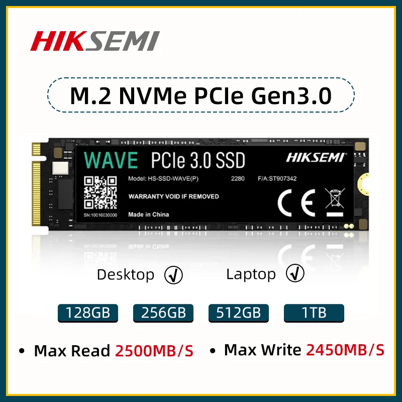 

HIKSEMI M2 Nvme SSD 256GB 512GB 1tb PRO Internal Solid State Drive 2TB SSD Hard Disk PRO M.2 2280 for Games laptop