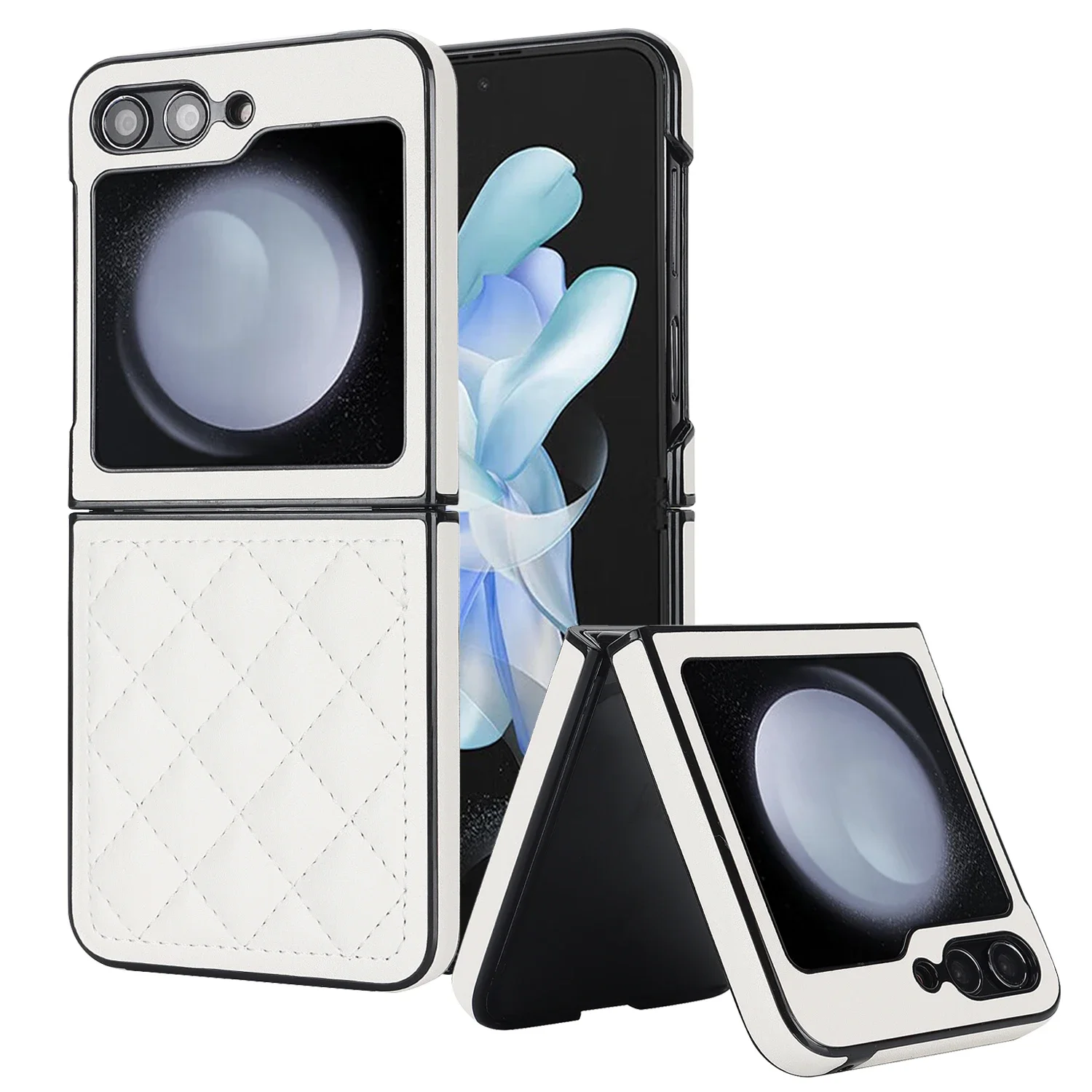 Luxury Premium PU Leather Shockproof Protector Case - Folding Anti-Drop Hard Back