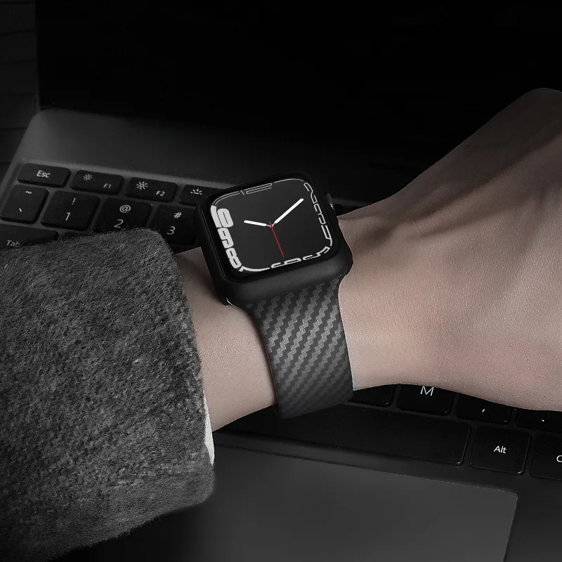 Carbon Fiber Silicone Band Bracelet