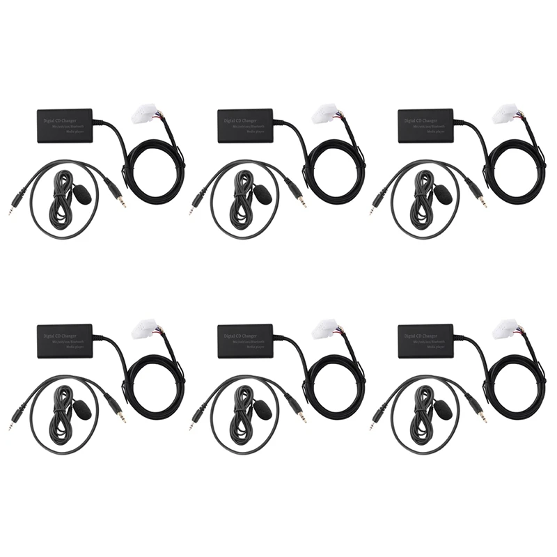 

6X USB AUX Bluetooth Автомобильный цифровой музыкальный адаптер для чейнджера CD для Toyota (5 + 7)Pin Camry Corolla Lexus RAV4 Yaris
