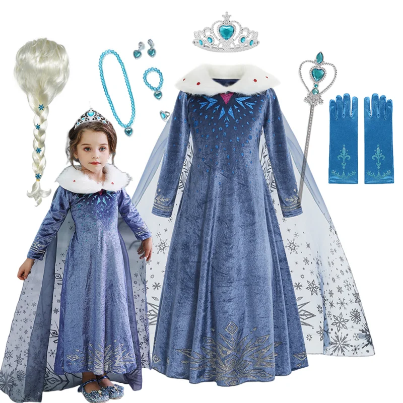 navy blue dress for baby girl Don't really know what to say about this... I just love how she looks with  her long hair in winter outfit! (by Constable+Frozen) : r/Frozen main image 1