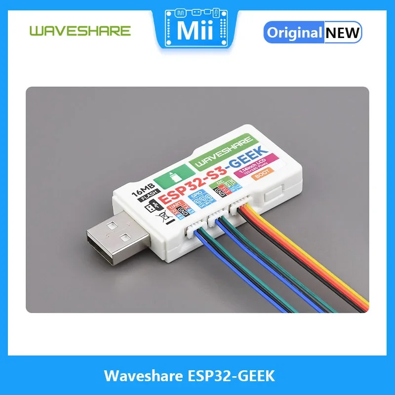 Waveshare ESP32-GEEK  , ESP32-S3R2 Ʈѷ Ĩ , 1.14 ġ 65K ÷ LCD, WiFi 
