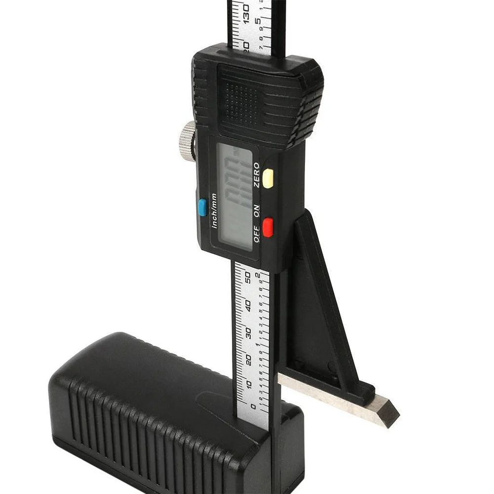 마그네틱 플라스틱 높이 게이지 라이트 무게추 내구성 미니 목공 디지털 디스플레이, 전자 0-150mm, 6 인치 가정용 측정 도구