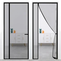 DTGJ Magnetic Door Screen,Black Side Door Magnetic Mosquito Net,Insect Proof Flight,Summer and Kitchen Indoor Invisible Net 2