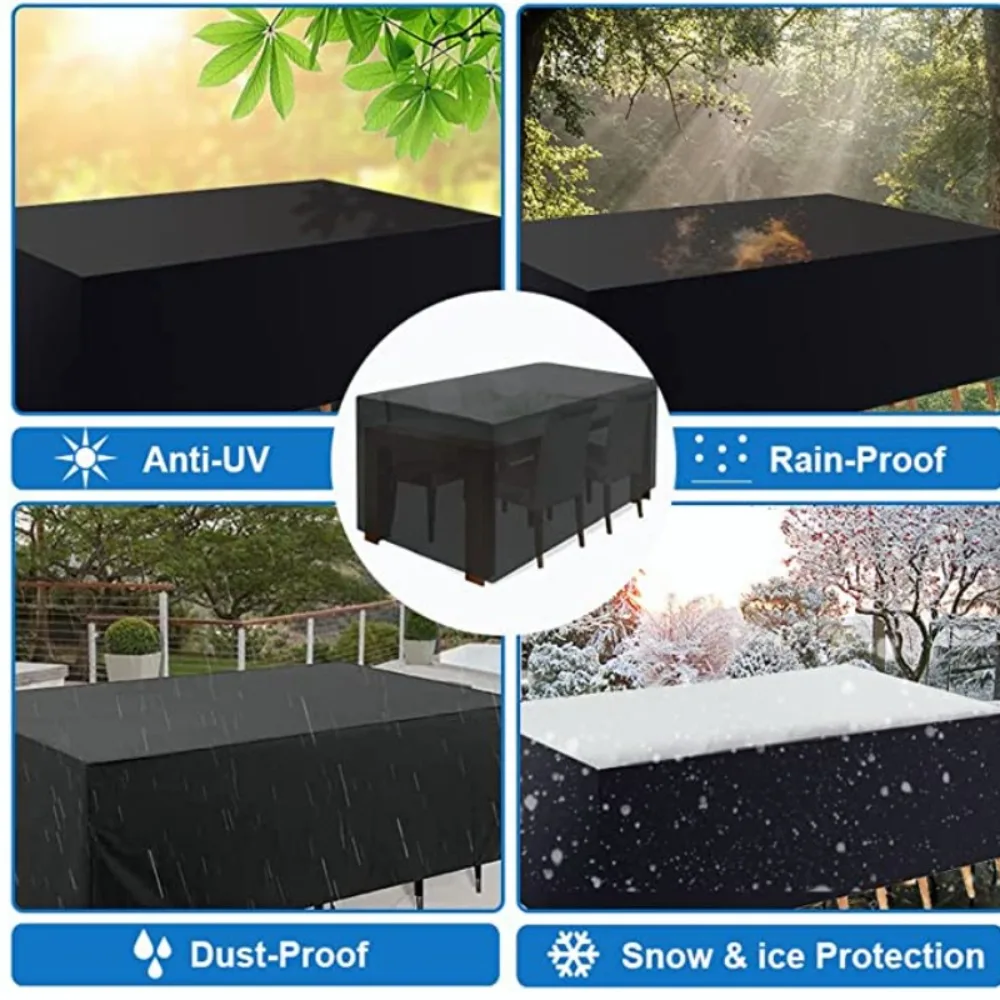 Premium Outdoor Furniture Cover Set - Full Size, Waterproof & UV Resistant
