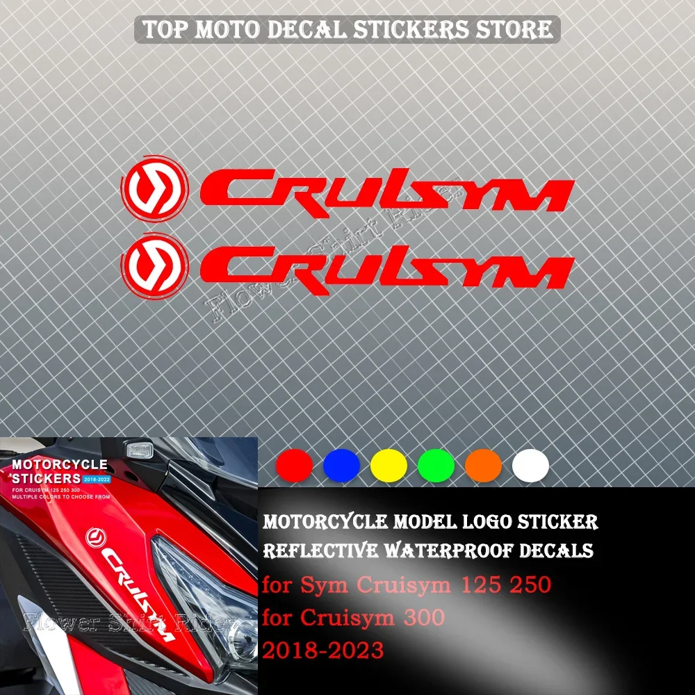Motorcycle Stickers Reflective waterproof stickers for Sym Cruisym 125 250 Cruisym 300 2018 2019 2020 2021 2022 2023