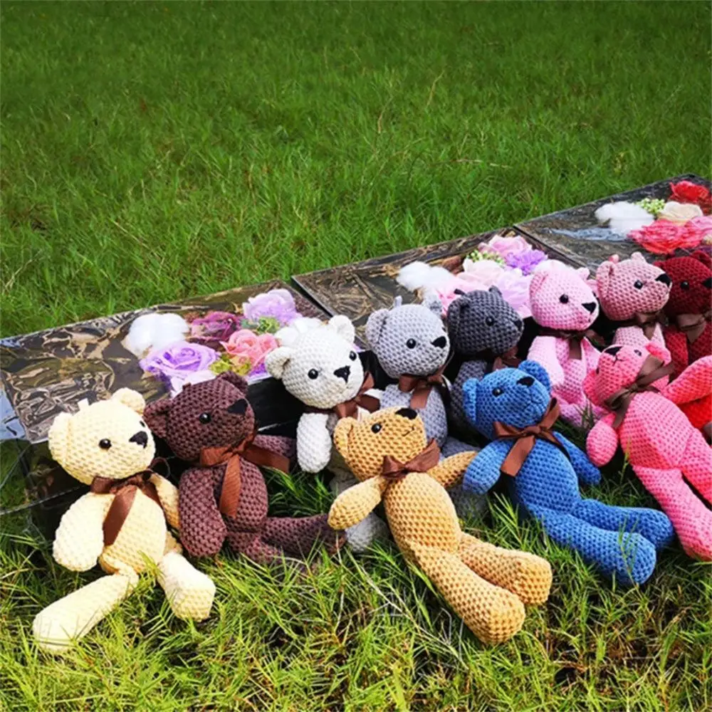 Children Gift Cute Toy Decorations Key Pendant Wedding Party Decor Bear Plush Toy Bear Stuffed Toys Soft Toys Stuffed Animals