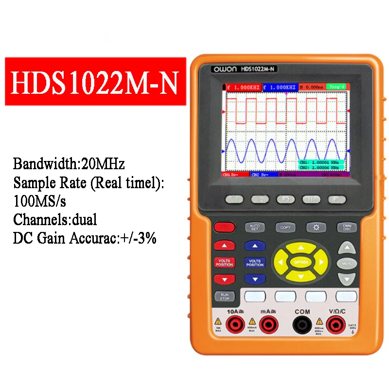 

HDS1022M - N HDS2062M - N HDS3102M - N Цифровой осциллограф DSO мультиметр - таблица 2 Канал 20 МГц - 200 МГц 100 MSA / s Автоматизация